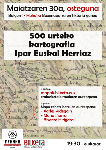 500 urteko kartografia Ipar Euskal Herriaz