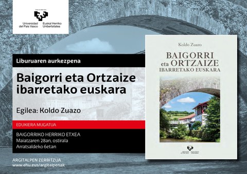 "Baigorri eta Ortzaize ibarretako euskara" liburuaren aurkezpena