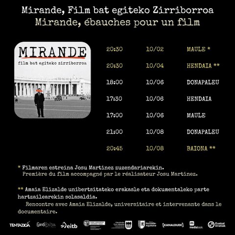 Mirande, film bat egiteko zirriborroa