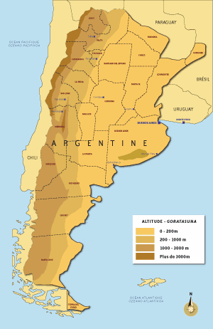 Argentinako mapa