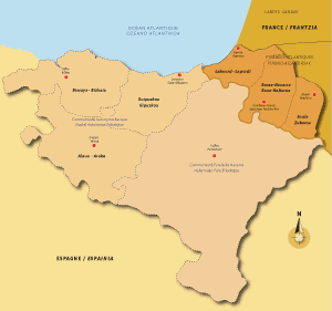 Euskal Herriko mapa