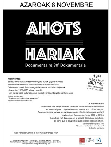 Documentaire "Ahots hariak"