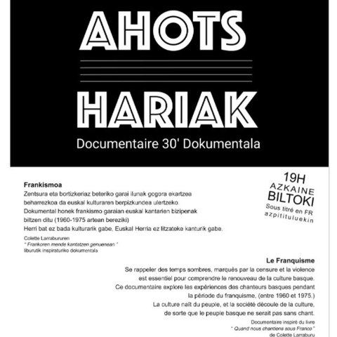 Documentaire "Ahots hariak"