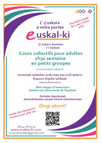 Stages de basque pour adultes