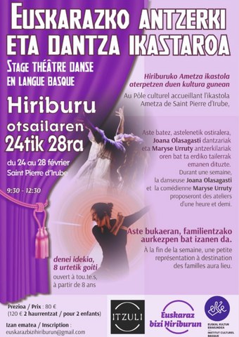 Stage théâtre et danse en langue basque