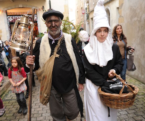 Olentzero et Mari Domingi à Sare