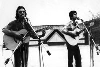 Anje Duhalde et Mixel Ducau en 1976 - Le groupe Errobi