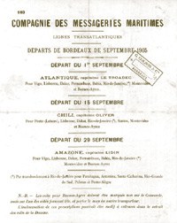 Compagnie des messageries maritimes, fonds Apheça, collection musée de Basse Navarre