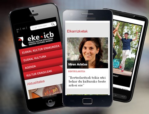 Sur mobiles comme sur tablettes, www.eke.eus !
