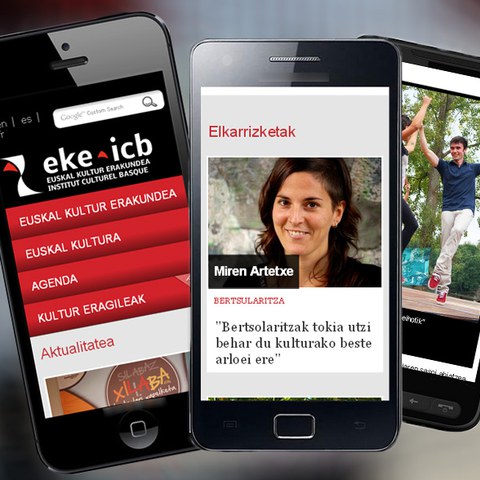 Sur mobiles comme sur tablettes, www.eke.eus !