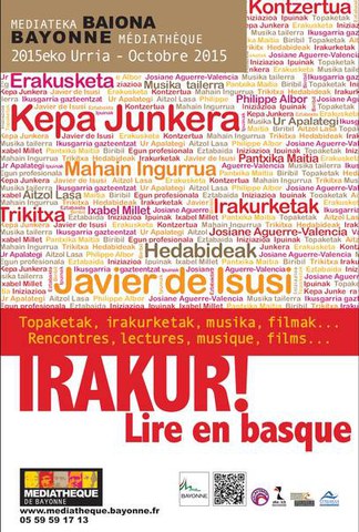 Cycle "Irakur ! - Lire en basque" 2015