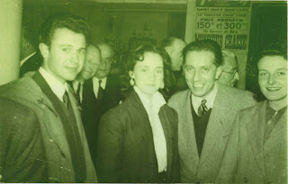 Le 24 mai 1954 : Le trio Michel Portal (clarinette), Claude Alpers (violon) et Françoise Darrieumerlou (piano). Entre Claude et Françoise, Jean-François Curaudeau, directeur du conservatoire de 1946 à 1956, ayant survécu à la déportation à Buchenwald.